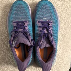 Hoka Women's Athletic Shoes in Teal and Lavender